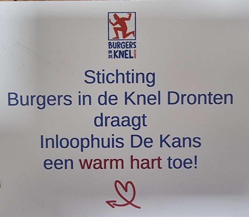 Een warm hart voor Inloophuis De Kans